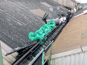 Roof debris clearance 
